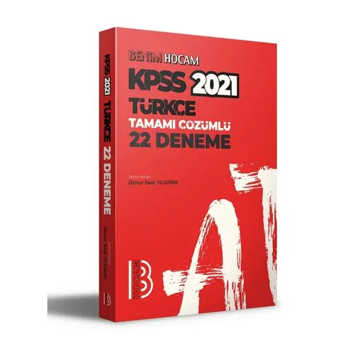 Benim Hocam 2021 KPSS Türkçe Tamamı Çözümlü 22 Deneme