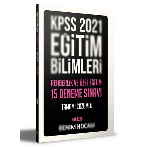 Benim Hocam 2021 Rehberlik ve Özel Eğitim Tamamı Çözümlü 15 Deneme