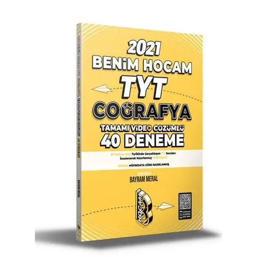 Benim Hocam 2021 TYT Coğrafya Video Çözümlü 40 Deneme Sınavı