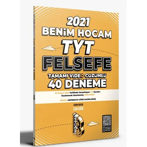 Benim Hocam 2021 TYT Felsefe Video Çözümlü 40 Deneme Sınavı