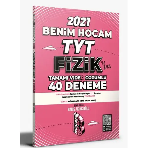 Benim Hocam 2021 TYT Fizik Video Çözümlü 40 Deneme Sınavı