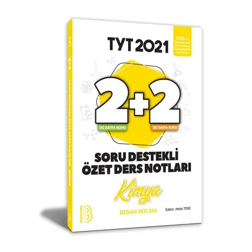 Benim Hocam 2021 TYT Kimya 2+2 Soru Destekli Özet Ders Notları