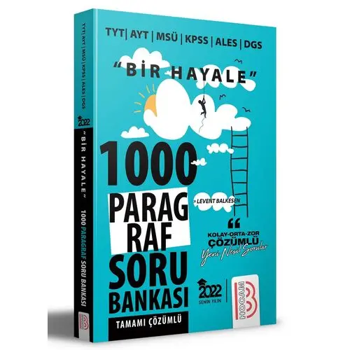 Benim Hocam Bir Hayale Serisi Tüm Sınavlar İçin Paragraf Tamamı Çözümlü Soru Bankası