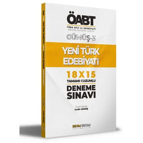 Benim Hocam ÖABT Türk Dili ve Edebiyatı Yeni Türk Edebiyatı Deneme Sınavları