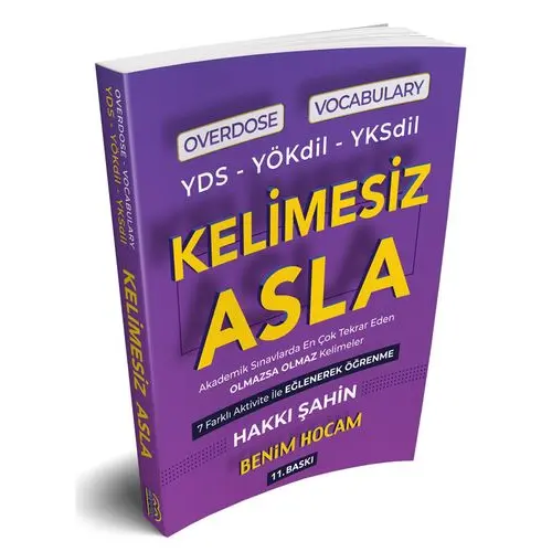 Benim Hocam YDS YÖKDİL YKSDİL Overdose Vocabulary Kelimesiz Asla