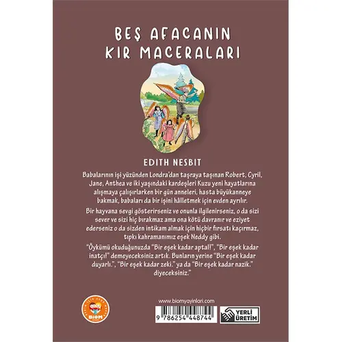 Beş Afacanın Kır Maceraları - Edith Nesbit - Biom (Çocuk Klasikleri)