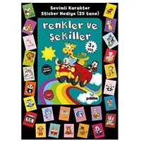 Stickerlı 3+ Yaş Renkler ve Şekiller - Pedagog Afife Çoruk - Beyaz Panda Yayınları