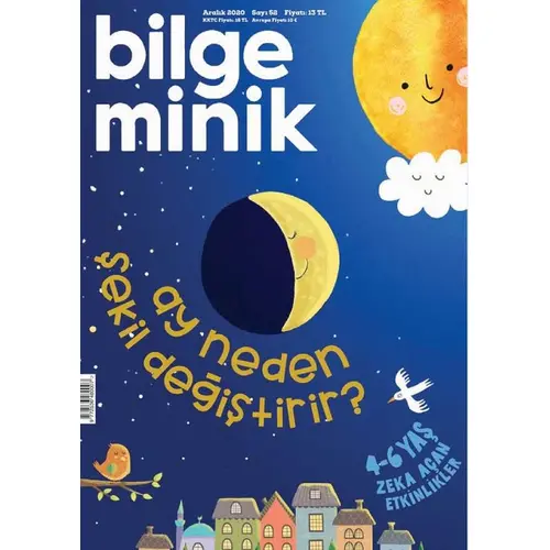 Bilge Minik Dergisi Sayı: 53 Ocak 2021 Ay Neden Şekil Değiştirir? (Oyun Hediyeli)