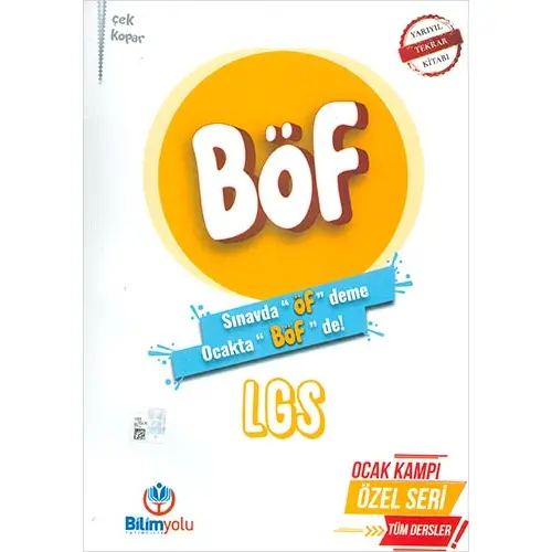 Bilimyolu 8.Sınıf LGS BÖF Yarıyıl Tatil Kitabı