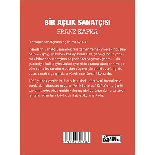 Bir Açlık Sanatçısı - Franz Kafka - Cep Boy Aperatif Tadımlık Kitaplar