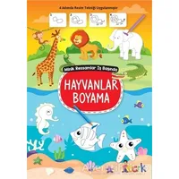 Hayvanlar Boyama - Minik Ressamlar İş Başında - Kolektif - Bıcırık Yayınları