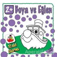 Boya ve Eğlen - Mor Kitap - 32 Adet Çıkartma - Kolektif - Parıltı Yayınları