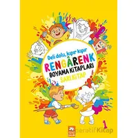 Rengarenk Boyama Kitabı 1 - Sarı Kitap - Kolektif - Eksik Parça Yayınları