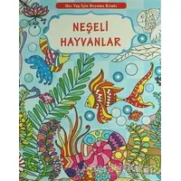 Her Yaş İçin Boyama Kitabı - Neşeli Hayvanlar - Kolektif - Yumurcak Yayınları