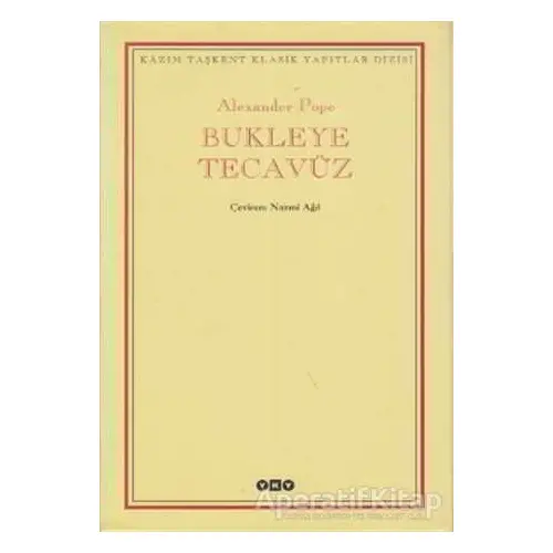 Bukleye Tecavüz - Alexander Pope - Yapı Kredi Yayınları