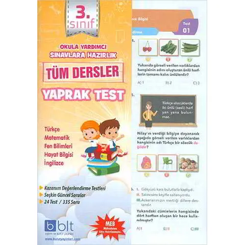 Bulut 3.Sınıf Tüm Dersler Yaprak Test