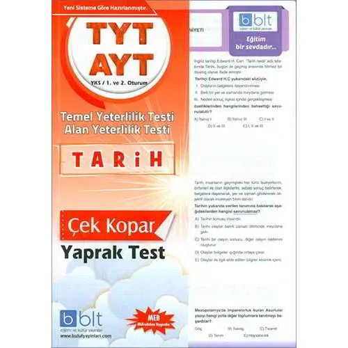 Bulut TYT AYT Tarih Yaprak Test