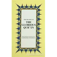The Glorious Qur’an İngilizce Kuran-ı Kerim Tercümesi (Karton Kapak, İpek Şamua Kağıt, Küçük Boy)