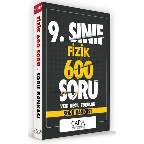 Çapa 2021 9. Sınıf Fizik Soru Bankası 600 Soru