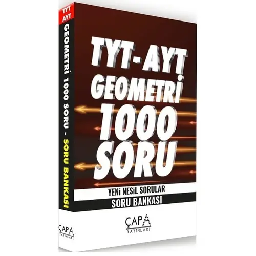 Çapa YKS TYT AYT Geometri Soru Bankası 1000 Soru