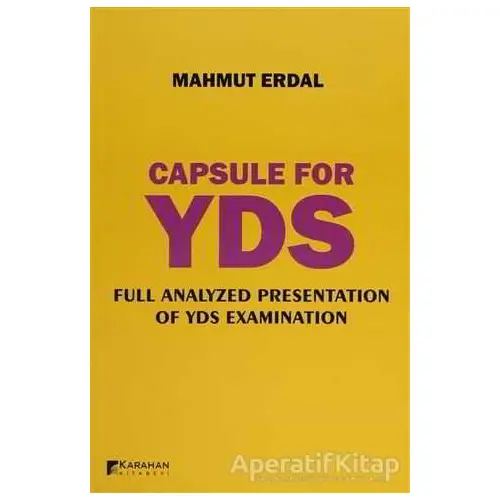 Capsule For YDS - Mahmut Erdal - Karahan Kitabevi