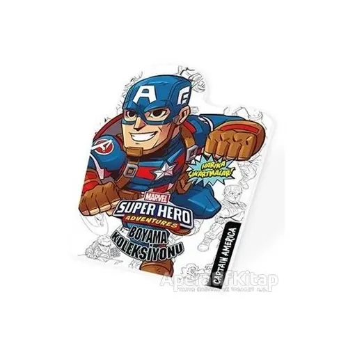 Captan America - Marvel Süper Kahramanlar Boyama Koleksiyonu - Kolektif - Beta Kids