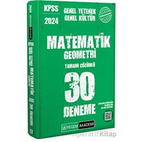 2024 KPSS Genel Kültür Genel Yetenek Matematik-Geometri 30 Deneme