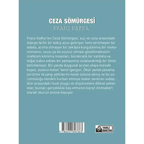 Ceza Sömürgesi - Franz Kafka - Cep Boy Aperatif Tadımlık Kitaplar