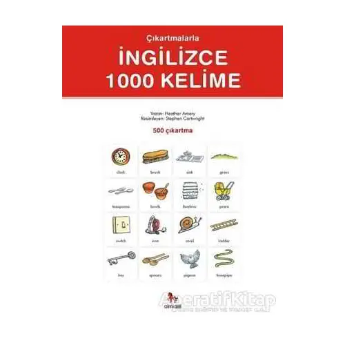 Çıkartmalarla İngilizce 1000 Kelime (500 Çıkartma) - Heather Amery - Almidilli