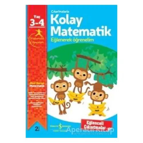 Çıkartmalarla Kolay Matematik 3-4 Yaş - Jo Chambers - İş Bankası Kültür Yayınları