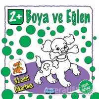 Boya ve Eğlen - Yeşil Kitap - 32 Adet Çıkartma - Kolektif - Parıltı Yayınları