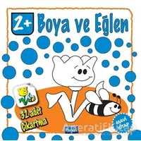 Boya ve Eğlen - Mavi Kitap - 32 Adet Çıkartma - Kolektif - Parıltı Yayınları