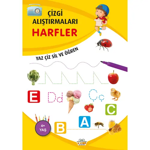 Harfler - Çizgi Alıştırmaları - Emine Ulusoy - 0-6 Yaş Yayınları