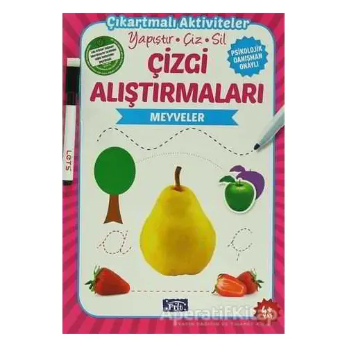 Çizgi Alıştırmaları - Meyveler (4 Yaş) - Kolektif - Parıltı Yayınları