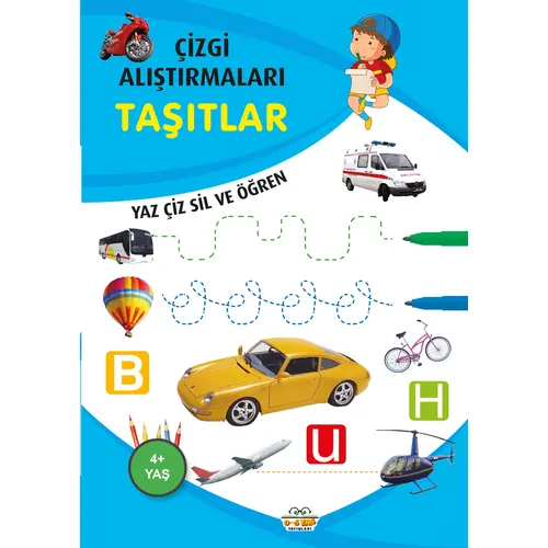 Taşıtlar - Çizgi Alıştırmaları - Emine Ulusoy - 0-6 Yaş Yayınları