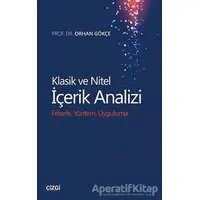 Klasik ve Nitel İçerik Analizi - Orhan Gökçe - Çizgi Kitabevi Yayınları