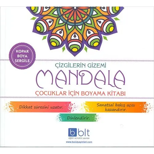 Çizgilerin Gizemi Mandala Çocuklar İçin Boyama Kitabı