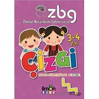 Zihinsel Becerilerimi Geliştiriyorum 3-4 Yaş Çizgi - Kolektif - limonKIDS