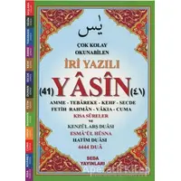 Çok Kolay Okunabilen İri Yazılı 41 Yasin Tebareke Amme ve Kısa Sureler (Fihristli, Orta Boy, Kod.166