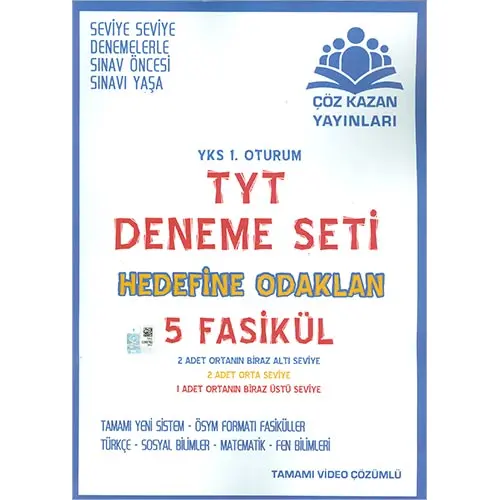 Çöz Kazan TYT 5 Fasikül Deneme Seti