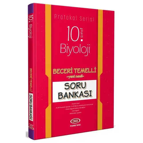 Data 10. Sınıf Biyoloji Beceri Temelli Soru Bankası (Protokol Serisi)