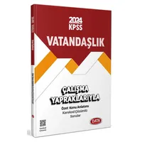 2024 KPSS Çalışma Yapraklarıyla Vatandaşlık Data Yayınları