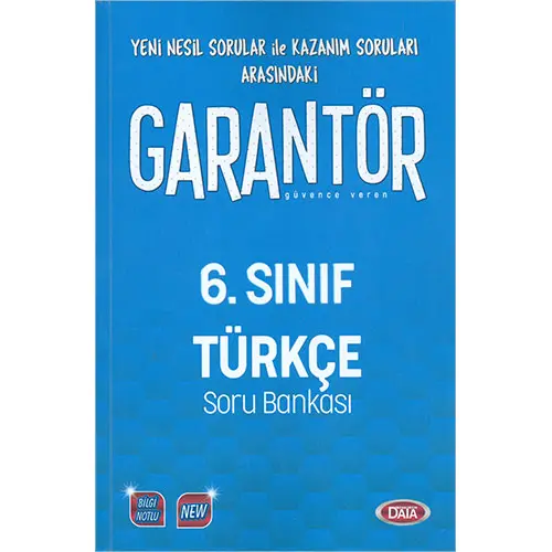 Data 6.Sınıf Garantör Türkçe Soru Bankası