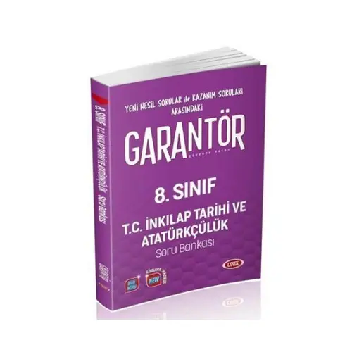 Data 8.Sınıf Garantör İnkılap Tarihi Soru Bankası