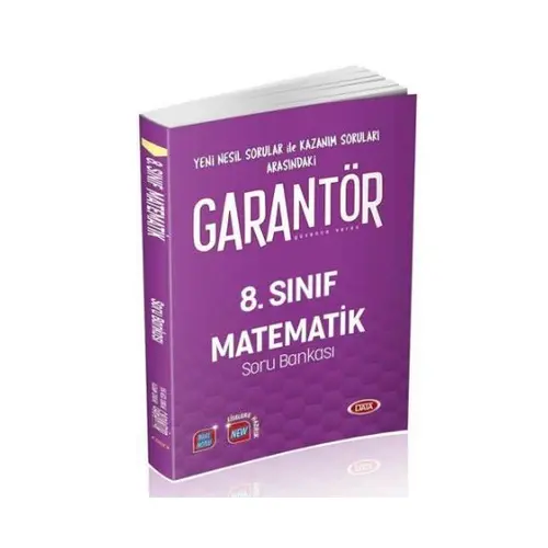 Data 8.Sınıf Garantör Matematik Soru Bankası