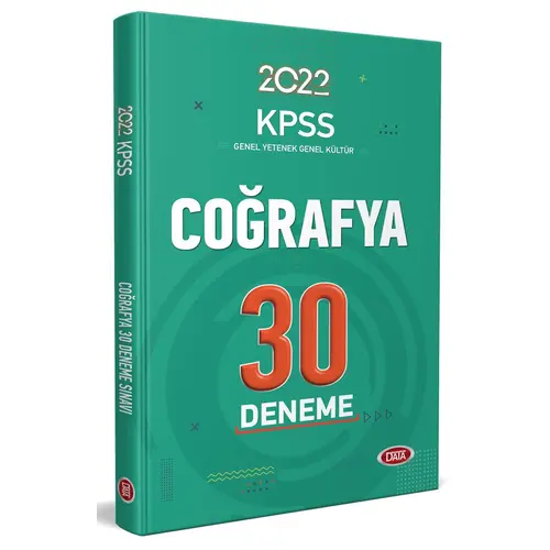 Data KPSS Coğrafya 30 Deneme Sınavı