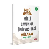 Milli Savunma Üniversitesi MSÜ Mülakat Soru Cevap Data Yayınları