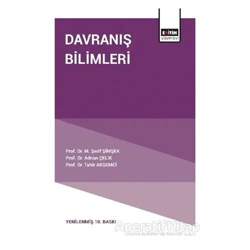 Davranış Bilimleri - Tahir Akgemci - Eğitim Yayınevi - Ders Kitapları