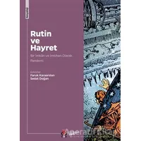 Rutin ve Hayret - Mustafa Atilla Arıcıoğlu - DBY Yayınları