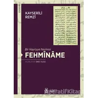 Bir Hayriyye Naziresi Fehminame - Kayserili Remzi - DBY Yayınları